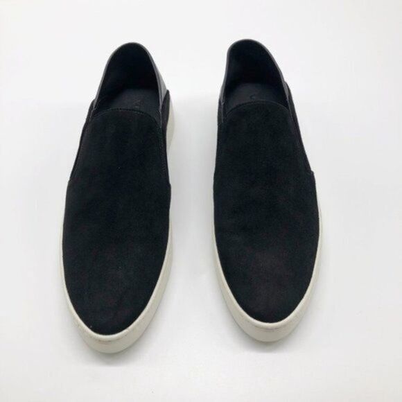 VINCE Garvey Slip-On Suede & Leather Sneakers  - Picture 3 of 11